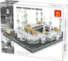 The image shows the packaging of a building block set depicting the Great Mosque of Mecca. Produktbild-Vorschau