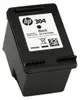A black HP 304 ink cartridge is shown from a slightly elevated angle against a white background. Produktbild-Vorschau