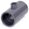 Mega T-Stück 90° PVC-U 50 mm x 1/2 Zoll x 50 mm Klebemuffe Produktbild-Vorschau 2
