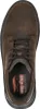 Top-down view of a brown leather shoe. Voir les images du produit