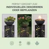 EASYmaxx LED-Dekosäule Beton-Optik mit Pflanzschale Produktbild-Vorschau 6