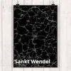 Mr. & Mrs. Panda Bild Sankt Wendel DIN A5 - Geschenk, Produktbild-Vorschau 2