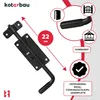 KOTARBAU® Zasuwa do Furtki 22 CM Rygiel do Drzwi Blokada Podgląd zdjęcia produktu 5