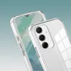Close-up of two clear phone cases, one slightly behind the other, against a gradient background. Produktbild-Vorschau