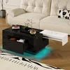 Couchtisch mit LED-Beleuchtung, ausziehbarer Tischplatte, Produktbild-Vorschau 3