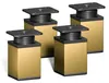 4er Set sossai moderne Möbelfüße in Gold 60mm Produktbild-Vorschau 1