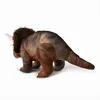 A plush toy Triceratops dinosaur is shown from a side-rear view against a white background. Produktbild-Vorschau