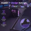 VASAGLE Gaming Tisch mit LED, Z-Förmig Computertisch, Produktbild-Vorschau 7