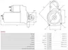 AS-PL S5440S Starter Anlasser 0,9kW für NISSAN Qashqai II Produktbild-Vorschau 5
