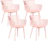 BELIANI Stühle 4er Set in Rosa aus Kunststoff für Innen- Produktbild-Vorschau 1