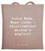 Mr. & Mrs. Panda Tote Bag Spruch Adoptivmutter Liebe - Produktbild-Vorschau 1