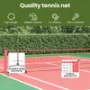 vidaXL Tenisová sieť čierna a červená 595 x 90,5 x 87 cm Náhľad obrázku produktu 6