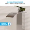 Badarmatur Tamina - chrom | Wasserfall Badarmatur im Produktbild-Vorschau 2