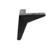 A black metal furniture leg is shown against a white background. Produktbild-Vorschau