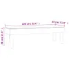 vidaXL Sitzbank Dunkelgrau 100x30x30 cm Stoff -  Sitzbänke Produktbild-Vorschau 8
