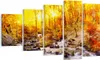 Bild auf Leinwand - Leinwandbild - Berge Bach Wasser - Produktbild-Vorschau 1