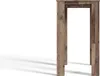 A close-up of a wooden bar table frame against a white background. Produktbild-Vorschau