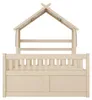 Hausbett 140 x 200 cm mit Ausziehbett, 3 großen Schubladen Produktbild-Vorschau 14