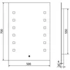 Mexen Ner lustro łazienkowe podświetlane 50 x 70 cm, LED Podgląd zdjęcia produktu 6