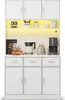 Mueble aparador, 100x40x180 cm, aparador multifuncional con Vista previa de la imagen del producto 2