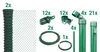 Alberts 634841 Recinzione in rete metallica come set Anteprima dell’immagine prodotto 1