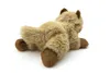 Plüschtier Katze 23 cm Braun liegend – Weiches Kuscheltier Produktbild-Vorschau 5