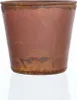 Blumentopf Übertopf Glas Teracotta Rot H 12cm Produktbild-Vorschau 1