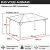 Alu-Pavillon SUMMERDREAM 3x4m beige inkl. LEDs Produktbild-Vorschau 5