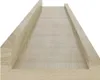 A close-up, angled view of a wooden shelf with a grooved channel, against a white background. Náhľad obrázku produktu