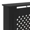 vidaXL Obudowa grzejnika z płyty MDF czarna 78 cm Podgląd zdjęcia produktu 13
