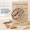 Stimmungsbarometer Stimmungsanzeiger Stimmungsschild Holz Produktbild-Vorschau 2