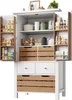 Sweiko keukenkast (80x40x140cm), hoge keukenbuffet, Productafbeelding-voorbeeld 6