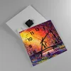 Wanduhr - Quadrat - Glasuhr - Wald Baum Natur - 30x30cm - Produktbild-Vorschau 2