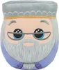A plush toy depicting a character's face. Voir les images du produit