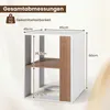 COSTWAY Beistelltisch aus Holz, Nachttisch mit 2 Ebenen, Produktbild-Vorschau 3