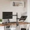 Stojak na monitor, czarny, stalowy, VESA 75/100 mm Podgląd zdjęcia produktu 4