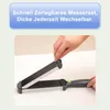 Fleischschneider mit Vakuumhalterung, 6 Wechselklingen, Produktbild-Vorschau 2
