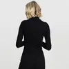 Urban Classics, dames, longsleeve met hoge hals, zwart - Productafbeelding-voorbeeld 8