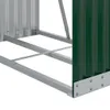 vidaXL Wiata na drewno opałowe zielona 80x45x190 cm stal Podgląd zdjęcia produktu 6