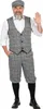 A man in a vintage suit is waving. Produktbild-Vorschau
