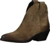 Lazamani Damen Westernstiefelette Hellbraun Rauleder Größe: Produktbild-Vorschau 14