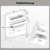 Dripex Schuhschrank mit 2 klappbaren Schubladen, schmales Produktbild-Vorschau 2