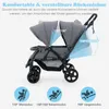COSTWAY Kombikinderwagen bis 30 kg, Geschwisterwagen Produktbild-Vorschau 5