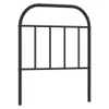 The Living Store Kopfteil Metall Schwarz 75 cm Produktbild-Vorschau 2