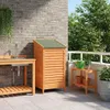 Abri de jardin vidaXL marron 59 x 56 x 113,5 cm en bois Voir les images du produit 2
