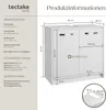 TecTake 405367, Bílá, 1 kusů Náhled obrázku produktu 12