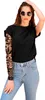 Weltkulturen Tattoo Arm Design Schwarz Weiß Kunst Karneval Produktbild-Vorschau 2