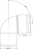 POLOPLAST POLO-KAL XS, Bogen, DN 75/87, 1 Stk. Produktbild-Vorschau 2