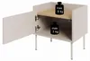 Selsey Tovi - Nachttisch 1-türig, 50 cm, Kaschmirgrau / Produktbild-Vorschau 9