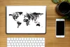 MuchoWow® Laptop Aufkleber Sticker Cover Weltkarte - Gold - Produktbild-Vorschau 2